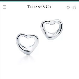 Tiffany & Co. open heart earrings